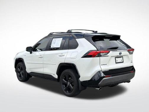 Blizzard Pearl w/Midnight Black Roof 2020 Toyota RAV4 Hybrid SE
