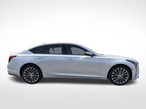 Crystal White Tricoat 2025 Cadillac CT5 Premium Luxury