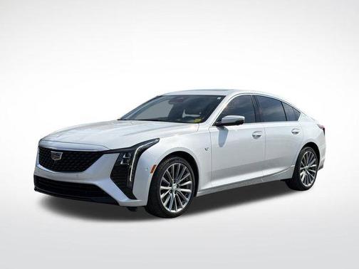 Crystal White Tricoat 2025 Cadillac CT5 Premium Luxury