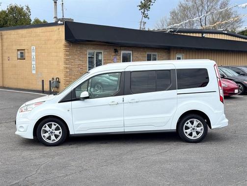 Frozen White 2017 Ford Transit Connect Titanium w/Rear Liftgate