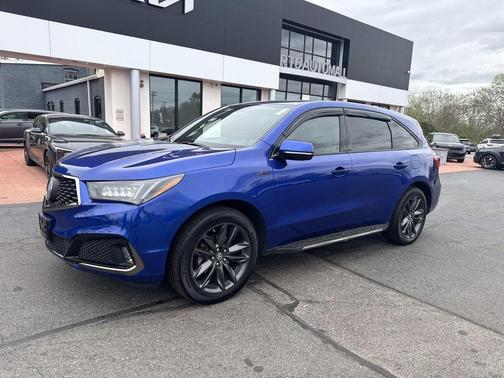 Blue 2020 Acura MDX 3.5L Technology & A-Spec Pkgs