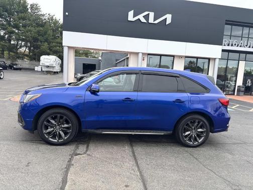 Blue 2020 Acura MDX 3.5L Technology & A-Spec Pkgs