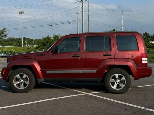 Red 2008 Jeep Liberty Sport