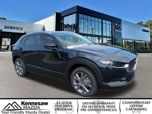 Deep Crystal Blue Mica 2026 Mazda CX-30 Premium Package