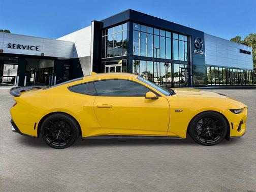 Yellow 2024 Ford Mustang GT