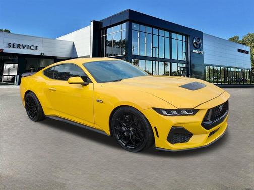 Yellow 2024 Ford Mustang GT