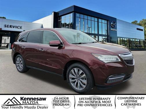 Dark Cherry Pearl 2016 Acura MDX 3.5L