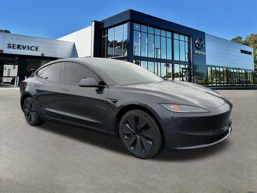 Stealth Gray 2025 Tesla Model 3 Long Range