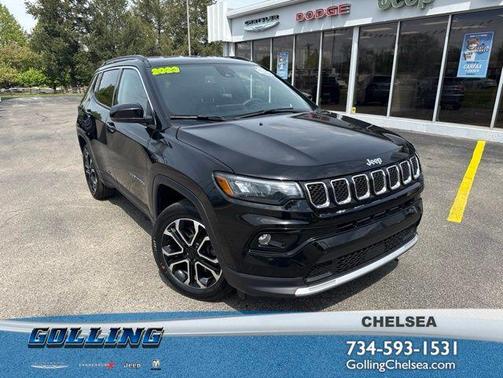 Diamond Black 2023 Jeep Compass Limited