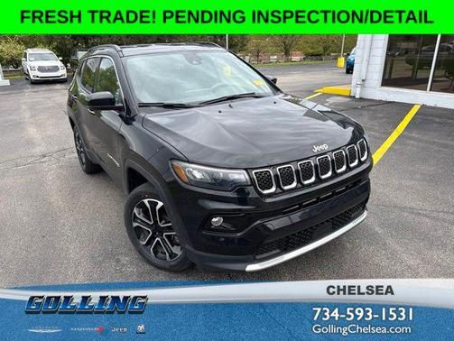 Diamond Black 2023 Jeep Compass Limited