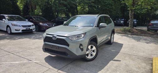 Gray 2021 Toyota RAV4 Hybrid XLE