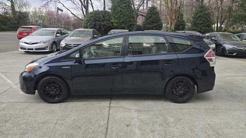 Blue 2017 Toyota Prius v Three