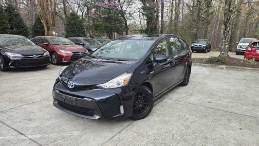 Blue 2017 Toyota Prius v Three