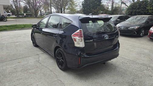 Blue 2017 Toyota Prius v Three