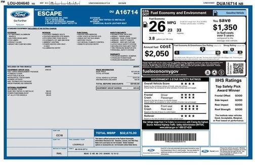 Red 2013 Ford Escape SEL