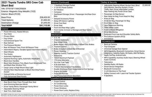 Magnetic Gray Metallic 2021 Toyota Tundra SR5
