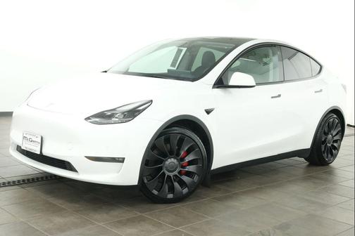 Pearl White Multi-Coat 2022 Tesla Model Y Performance Dual Motor All-Wheel Drive