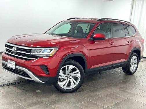 Aurora Red Metallic 2023 Volkswagen Atlas 3.6L SE w/Technology