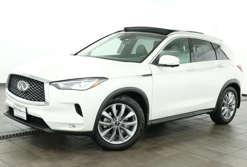 Majestic White 2022 INFINITI QX50 ESSENTIAL AWD