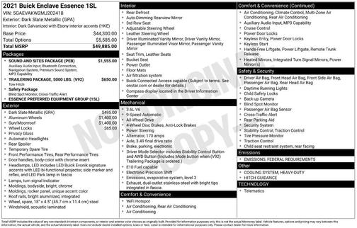 2021 Buick Enclave Essence