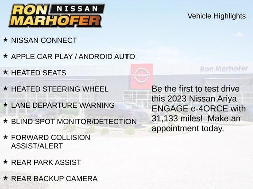 Black Diamond Pearl 2023 Nissan ARIYA ENGAGE