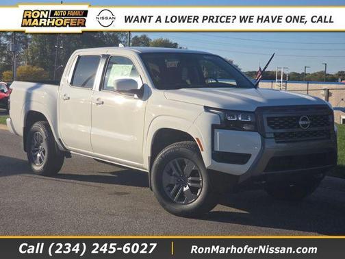 Glacier White 2026 Nissan Frontier SV Truck