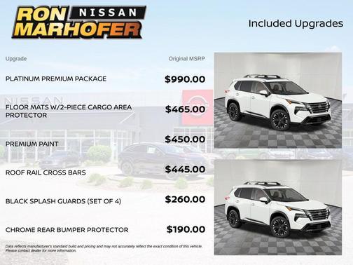 Everest White Pearl Tricoat 2026 Nissan Rogue Platinum