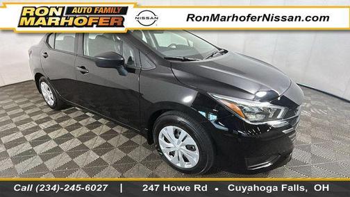 Super Black 2025 Nissan Versa 1.6 S