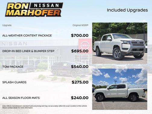 Glacier White 2026 Nissan Frontier SV