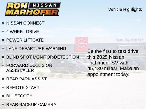 Brilliant Silver Metallic 2025 Nissan Pathfinder SV 4WD