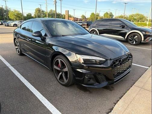 Black Metallic 2024 Audi A5 Sportback 45 S line Premium Plus