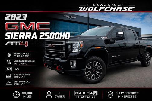 Onyx Black 2023 GMC Sierra 2500 AT4