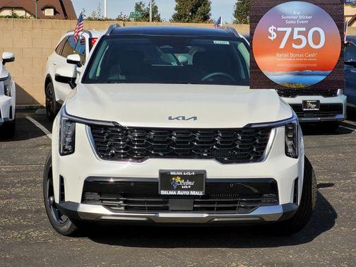 Snow White Pearl 2026 Kia Sorento Hybrid EX