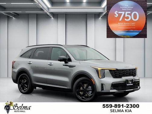 Steel Gray 2026 Kia Sorento Hybrid SX Prestige