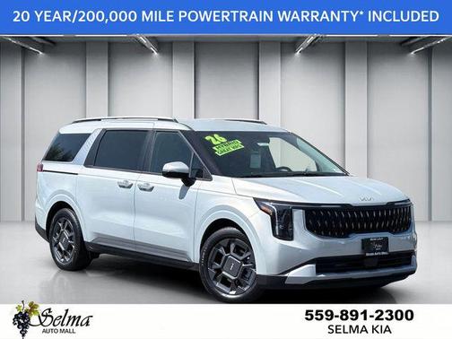 Ivory Silver 2026 Kia Carnival Hybrid EX