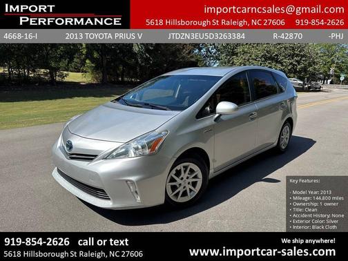 2013 Toyota Prius v Three