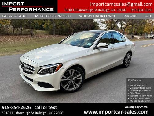 2018 Mercedes-Benz C-Class C 300 4dr Sedan