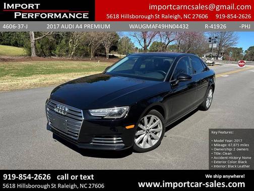 2017 Audi A4 2.0T Premium