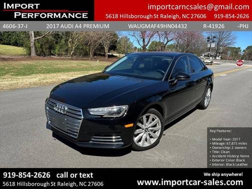 2017 Audi A4 2.0T Premium