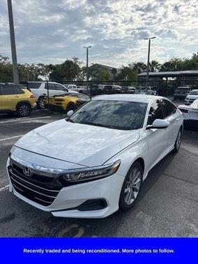 White 2021 Honda Accord LX 1.5T