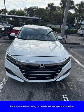 White 2021 Honda Accord LX 1.5T
