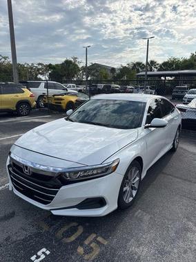 White 2021 Honda Accord LX 1.5T