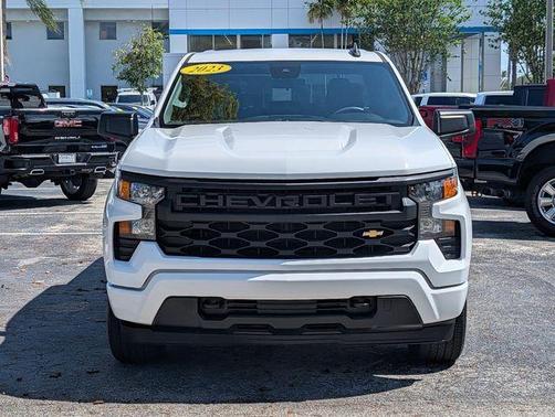 Summit White 2023 Chevrolet Silverado 1500 Custom