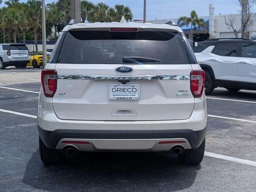 White Platinum Clearcoat Metallic 2017 Ford Explorer XLT