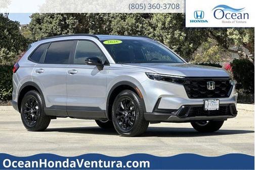 Solar Silver Metallic 2026 Honda CR-V Hybrid Sport