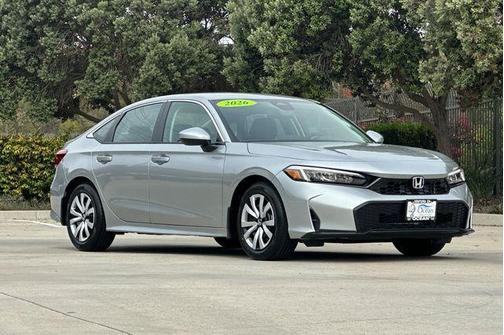 Solar Silver Metallic 2026 Honda Civic LX