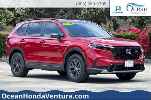 Radiant Red Metallic 2026 Honda CR-V Hybrid TrailSport