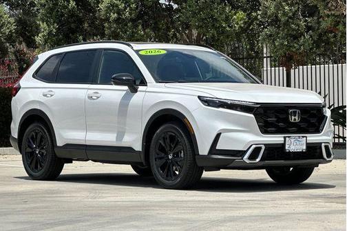 Platinum White Pearl 2026 Honda CR-V Hybrid Sport Touring