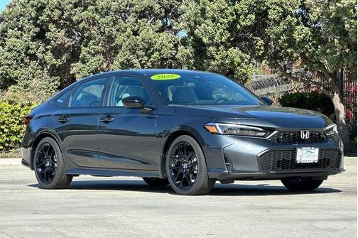 Meteorite Gray Metallic 2026 Honda Civic Hybrid Sport