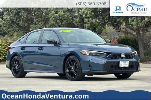 Blue Lagoon 2026 Honda Civic Sport